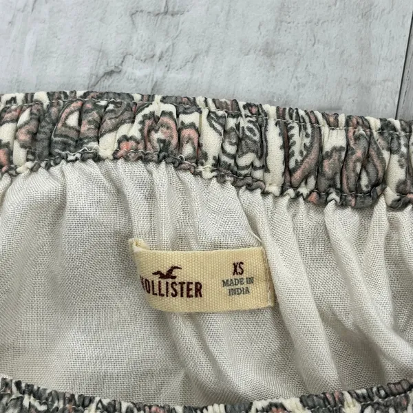 Hollister Paisley Maxi Skirt XS Cream Boho Coquette Fairycore Festival Flowy - Image 4