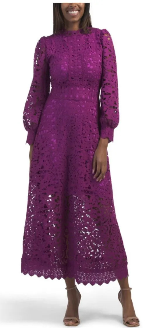 Dalia Macphee Dress Maxi Purple - Image 2