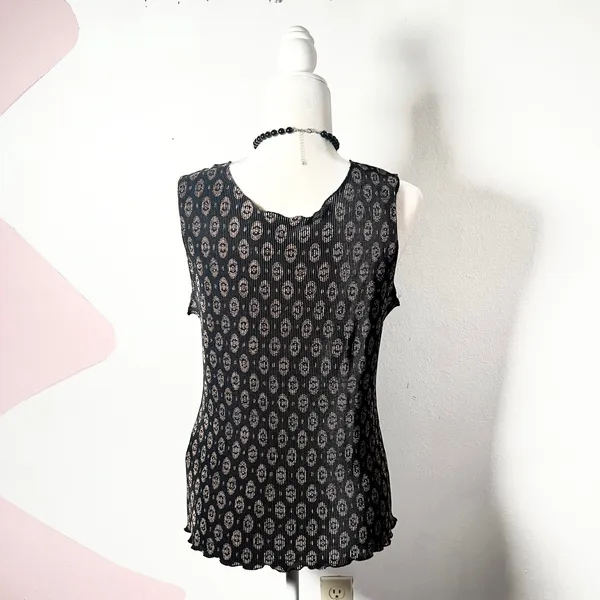 Y2K Vtg Whimsigoth Tank‎ Top Sz XL Indie Sleaze Gothic - Image 2