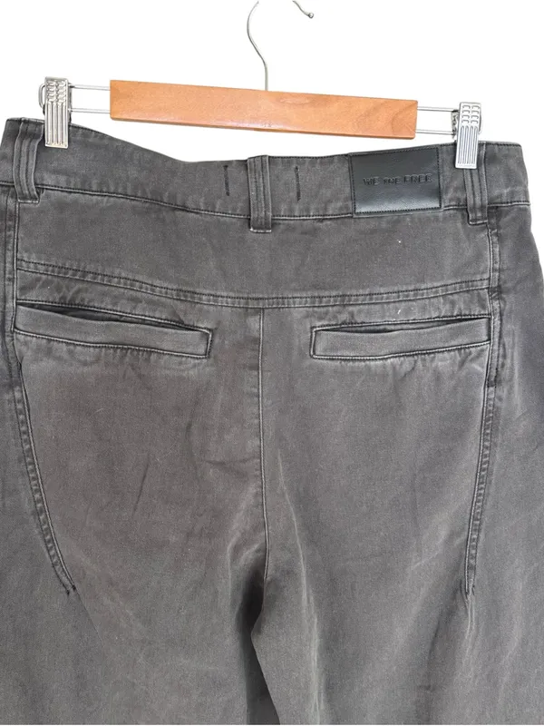 Free People - NWT Washed Black Utility Wide Leg Pants Sz 8 - Image 5