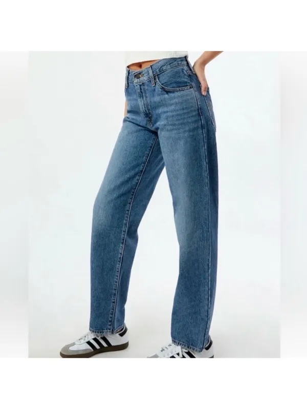 Levi’s ‘94 Baggy Mid Rise Wide Leg Medium Wash Blue Denim Casual Jeans 27 - Image 10