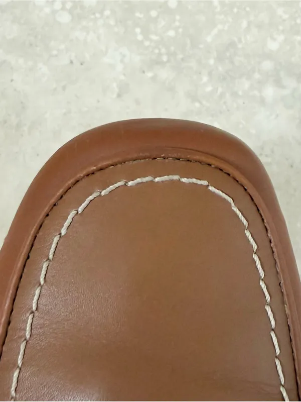 Coach Shari Nappa Camel Natural Tan Vacchetta Leather Slip On Penny Loafer 7.5 B - Image 15