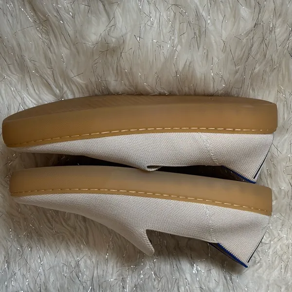 Rothy's Women’s Ivory Beige Slip-On Comfort Flat Sneakers Size W9.5 - Image 8