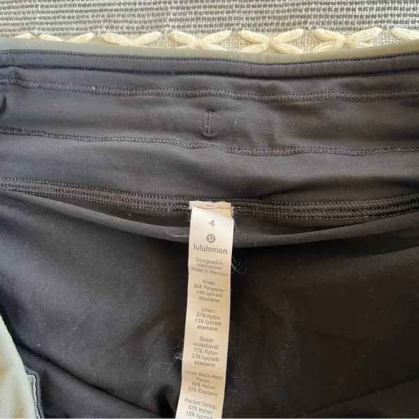 Lululemon Play Off The Pleats Skirt 13 Grey Sage Size 4 - Image 8
