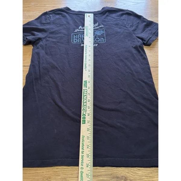 Harley Davidson Motorcycles Women’s V-Neck Size Large Waukon Iowa T‎ Shirt - Image 6