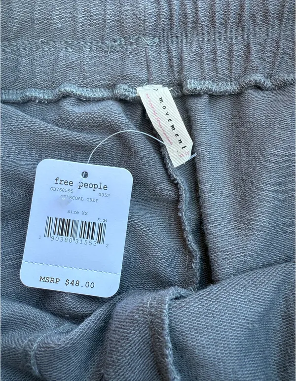 Free People Movement Charcoal Grey Joggers - Image 6