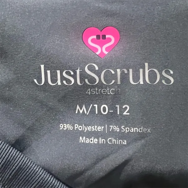 Just Scrubs Women's Jogger Pant Medium Black Stretch Ripstop Fabric Cargo Pocket - Image 4