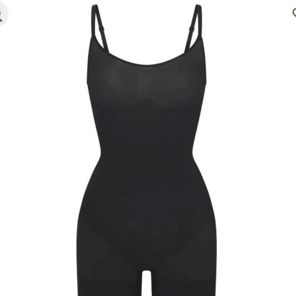 Skims sz L Seamless‎ Sculpt Mid-Thigh Bodysuit Onyx black New without box shorts - Image 3