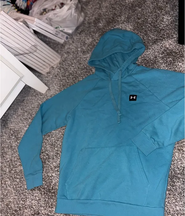 Under Armour Men’s Teal Pullover Hoodie - Image 4