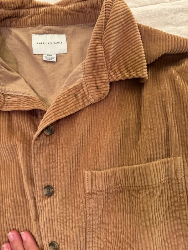 American Eagle Corduroy Cropped Jacket - Image 2