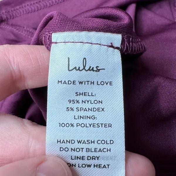 Lulus Already RSVP'd Plum Purple Ruched‎ One-Shoulder Bodycon Dress Sz S NEW - Image 8