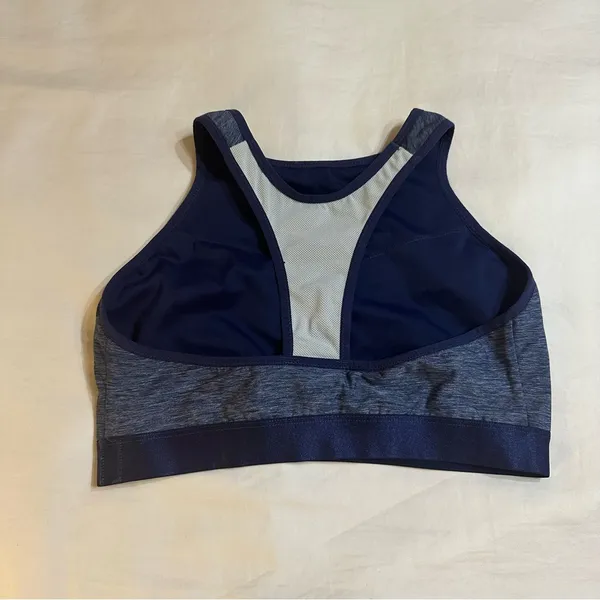 Adore Me Blue Gray Sports Bra Large Activewear Athleisure Gym Workout Yoga - Image 3