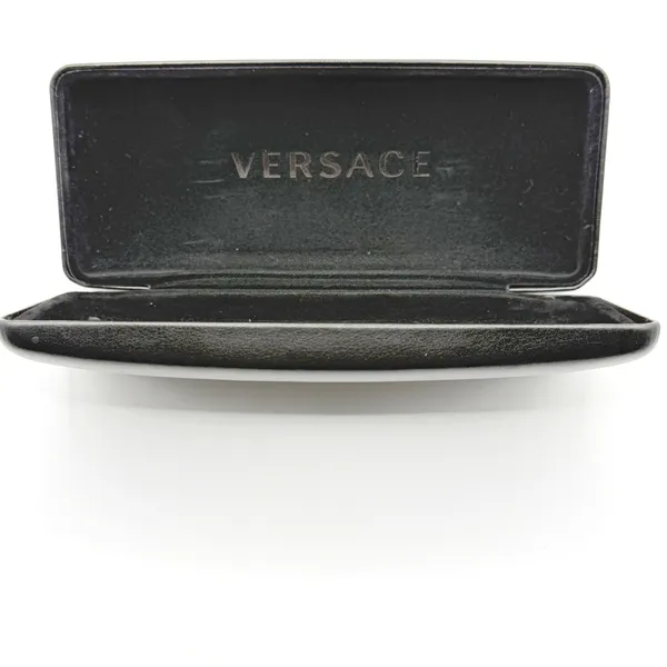 Versace Sunglasses Case Black Gold Logo Hard Clamshell Eyewear Protector  READ - Image 3