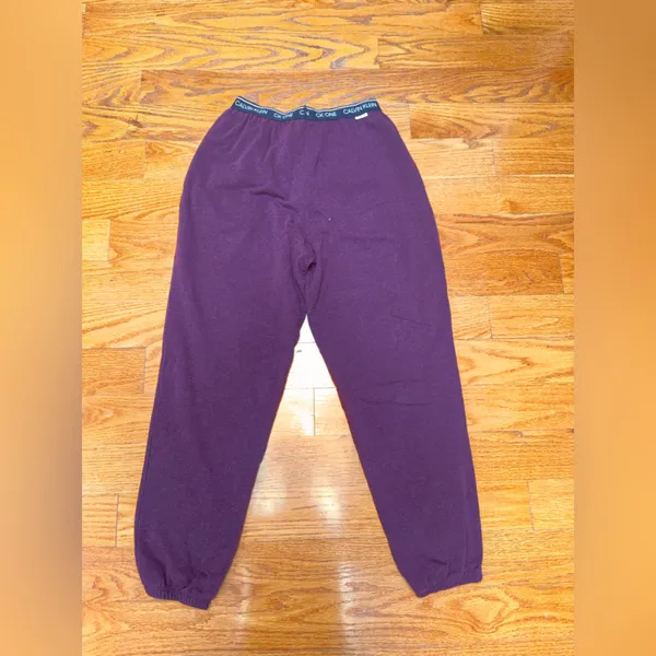 🌸Calvin Klein Deep Plum Lounge Shorts with Branded Waistband - Image 3