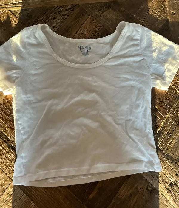 John Galt White Baby Tee - Image 2