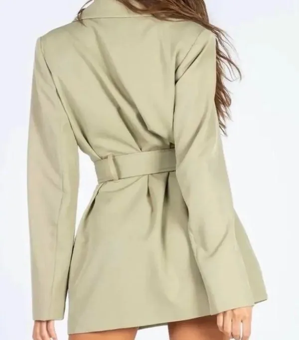 Lioness Princess Polly olive green blazer dress - Image 3