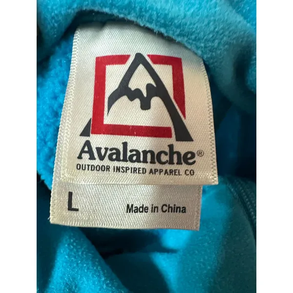Avalanche Women's Blue Quarter-Zip Pullover Fleece Jacket Outdoor Active Wear‎ - Image 5