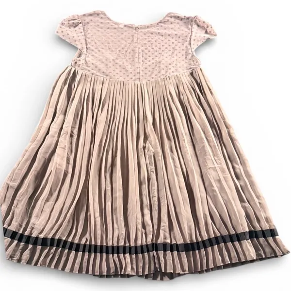 Victoria's Secret Pink Polka Dot Pleated Dress‎ Short Sleeve Ruffle Trim Size S - Image 4