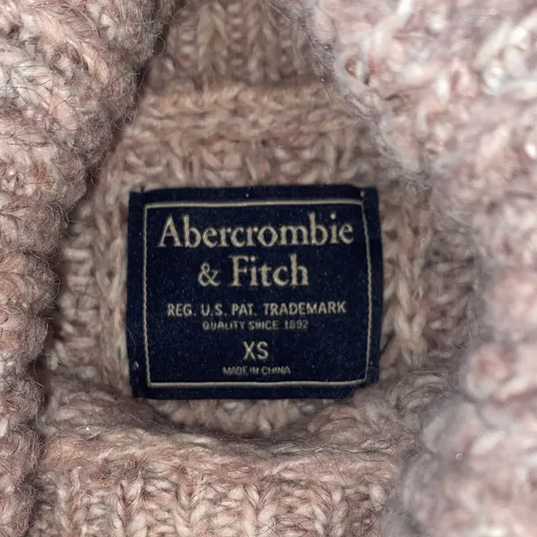 Abercrombie & Fitch Blush Ribbed Turtleneck Sweater - Image 2