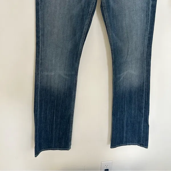 7 for All Mankind Rhinestone Pocket Bootcut Denim‎ Blue Jean Size 29 - Image 5
