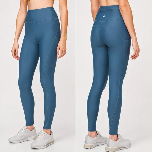 Lululemon Flurry Up Super High-Rise Tight Leggings‎ 25" Petrol Blue- Size 12 - Image 2