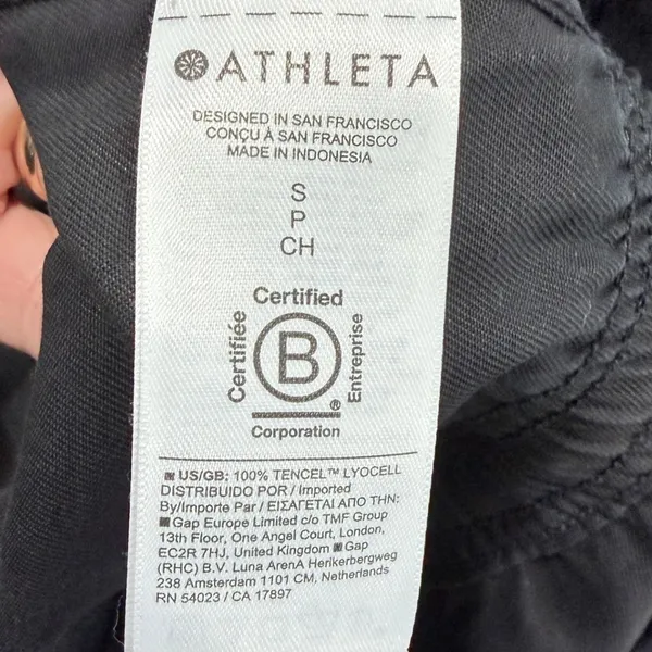 Athleta Summit Cargo Jumpsuit Black Long Sleeve Utility Women's Small‎ - Image 4