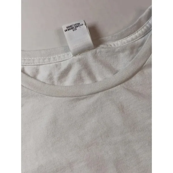 VS PINK Cropped Logo White‎ Graphic Tee Roadtrip Bound Large Athletic Gym - Image 6