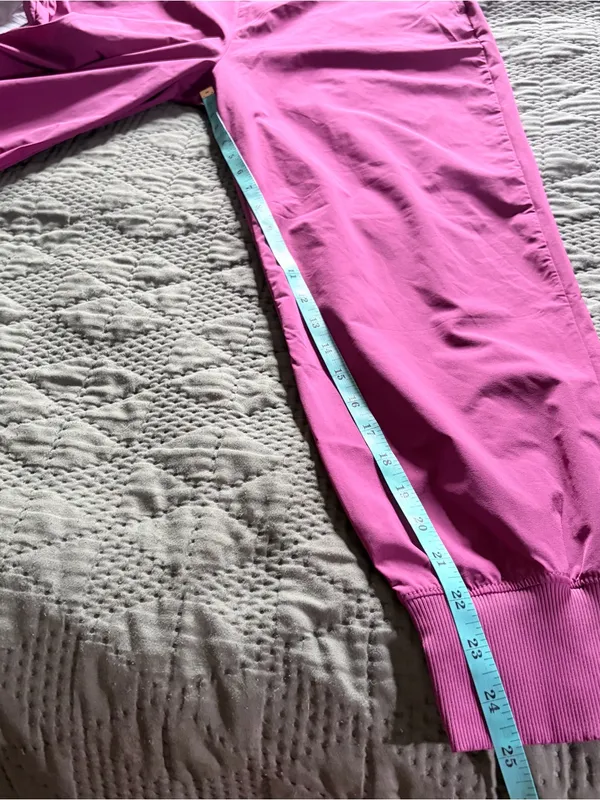 Nike Dri-FIT Bliss Mid Rise 7/8 Joggers Pink Magenta Womens Athletic Pants Med - Image 7