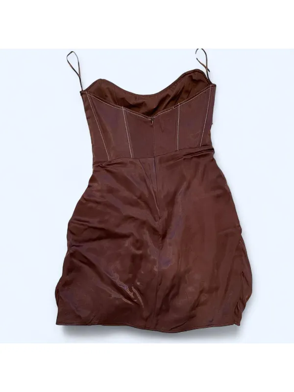Zara Women's Brown Dress - Image 3