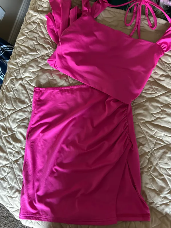 Pink Mini Skirt Set - Image 3