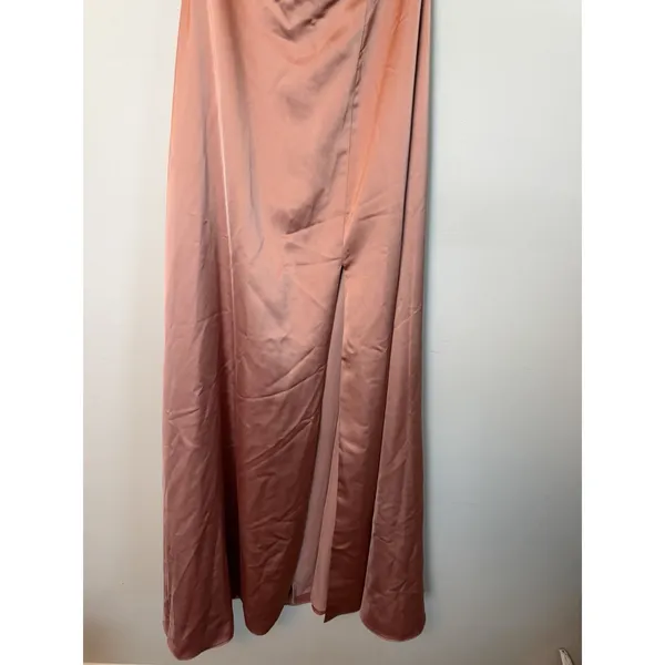 After Six Copper Penny Satin Convertable Gown Size 4 $269 6898 NEW - Image 6