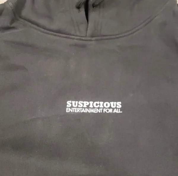 SUSPICIOUS ANT WERP PLAYBOY HOODIE Black Size M - Image 8