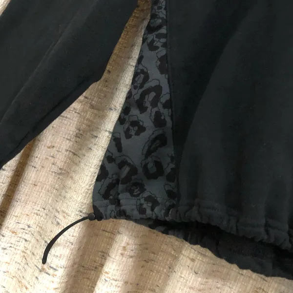 Champion Black Leopard Print Logo Hoodie  - Image 3