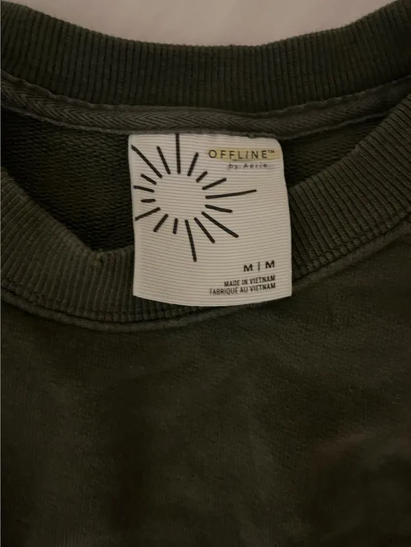 Offline Aerie Sweatshirt Green - Image 3