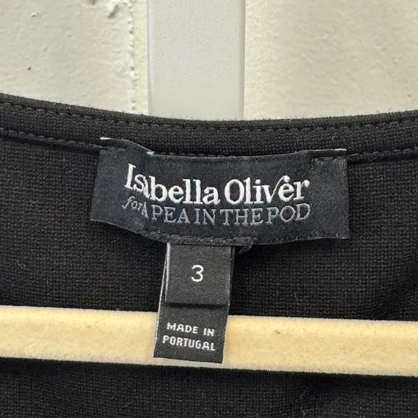 Isabella Oliver A Pea in the Pod Maternity Dress Pleated Empire Waist‎ Black Med - Image 7
