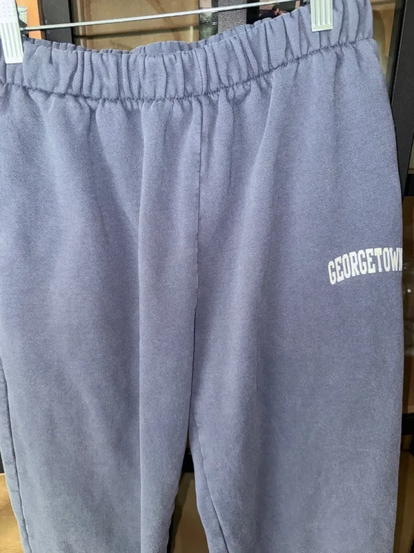 John Galt Brandy Melville Anastasia sweatpants joggers faded navy georgetown - Image 5