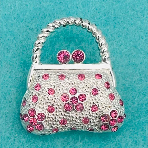 Roman Vintage Mini Handbag Purse Brooch - Image 4