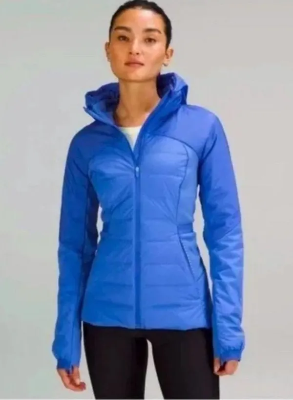 Lululemon Down For It All Jacket Winter Coat Pipe Dream Blue Size 12 NWT - Image 15
