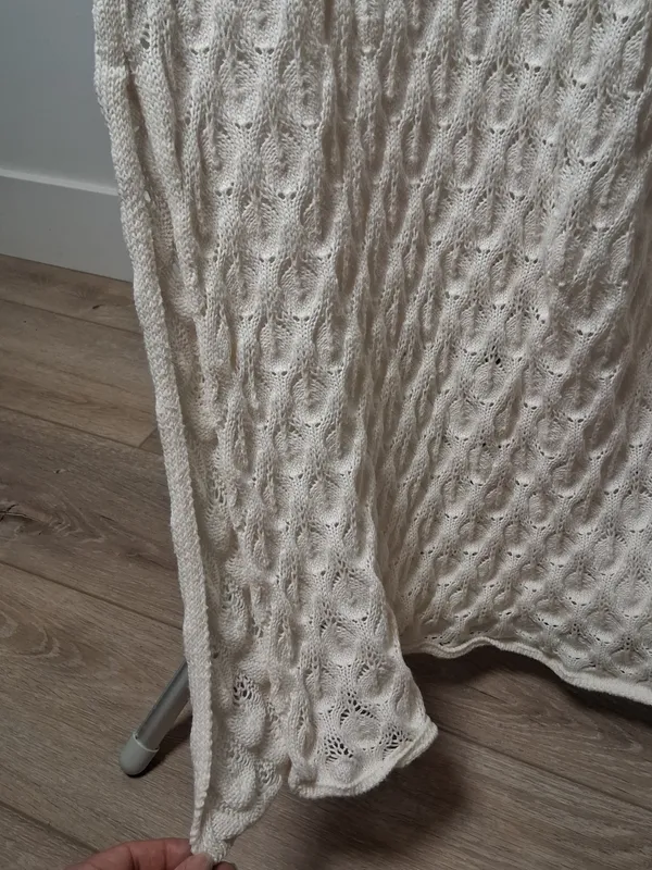 Olive & Oak Cream Cable-Knit Maxi Dress - Image 9