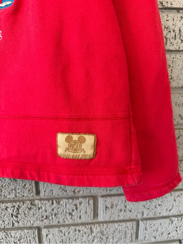 VTG Disneyland Resort 50th Anniversary Crewneck Sweatshirt Size Medium Boxy Fit - Image 3