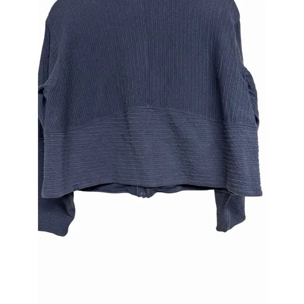 Lululemon Textured Cropped Jacket Zip Up Black Women's Size‎ M/L - Image 6