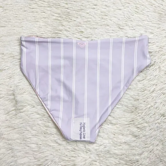 Roxy Sea & Waves Revo Purple Reversible Bikini Bottoms‎ Size Small - Image 9