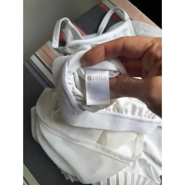 Zella White Athletic Dress Small Golf Tennis Pickleball Built In Bra - Image 9