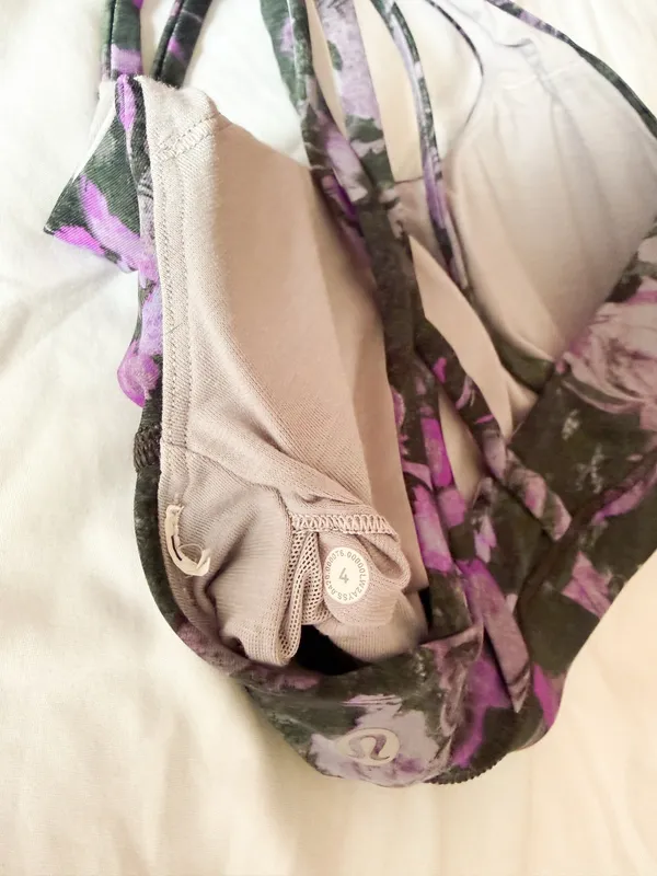 Lululemon Floral Shift Multi Energy Bra *Medium Support, B-D Cup Size 4 - Image 4