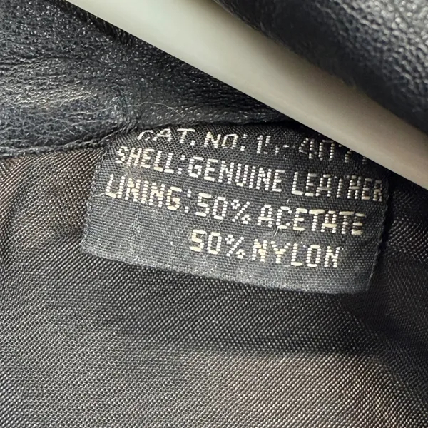 Toff's Genuine Leather Black‎ Jacket Coat Size S - Image 3