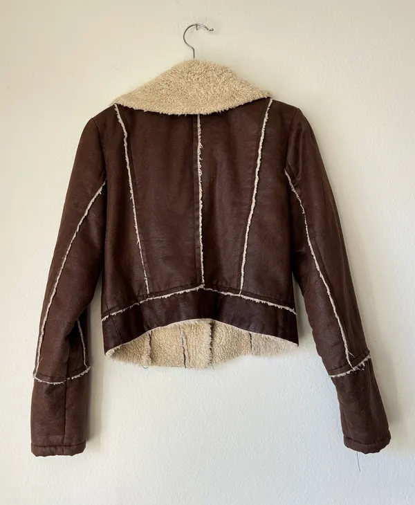 LF Shearling Aviator Jacket - Image 6