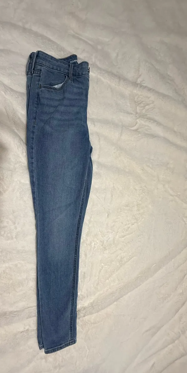 Old Navy High-Rise WOW Super Skinny Jeans Size 2 Light Wash Stretch Denim - Image 3