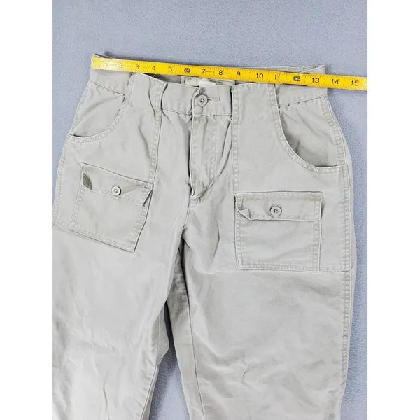 American Eagle Outfitters Cargo Khakis Womens Size 6 Beige‎ Cotton Pants - Image 7