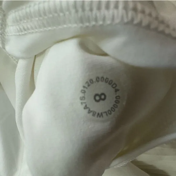 Lululemon White Play Off The Pleats Skirt 13" Size 8 - Image 6