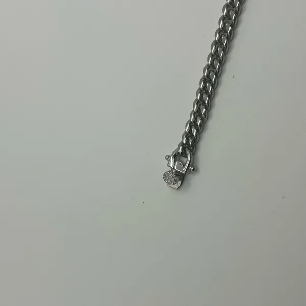 David Yurman 6mm Silver Cuban Link Bracelet 7 Inch Waterproof Hypoallergenic Solid Womens New - Image 3